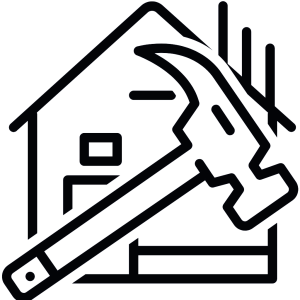 Transparent property and construction logo